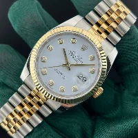 Rolex Datejust 36mm Acciaio/oro Bianco Brillanti