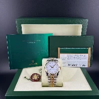 Rolex Datejust 36mm Acciaio/oro Bianco Brillanti