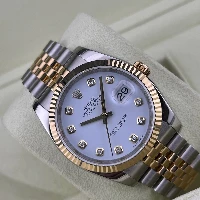 Rolex Datejust 36mm Acciaio/oro Bianco Brillanti