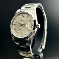 Rolex Oyster Perpetual Date 34mm Silver Indici