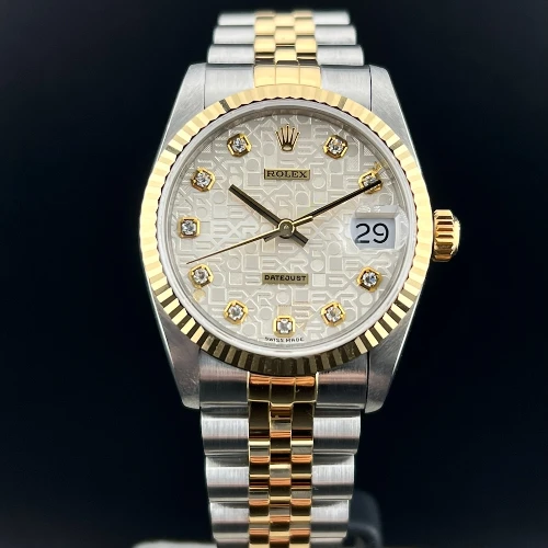 Rolex Datejust 31mm Acciaio & Oro Silver Computer Brillanti