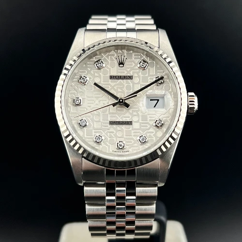 Rolex Datejust 36mm Silver Computer Brillanti