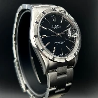 Rolex Oyster Perpetual Date 34mm Nero Ghiera Godronata