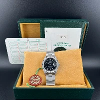Rolex Oyster Perpetual Date 34mm Nero Ghiera Godronata