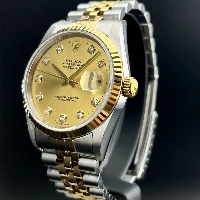 Rolex Datejust 36mm Acciaio/oro Champagne Brillanti