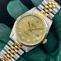 Rolex Datejust 36mm Acciaio/oro Champagne Brillanti