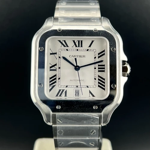 Santos De Cartier White Large