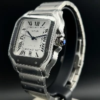 Santos De Cartier White Large