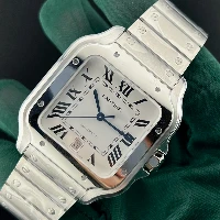Santos De Cartier White Large