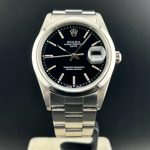 Rolex Oyster Perpetual Date 34mm Nero Indici