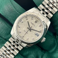 Rolex Datejust 31mm Silver Computer Diamanti Jubilee