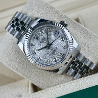 Rolex Datejust 31mm Silver Computer Diamanti Jubilee