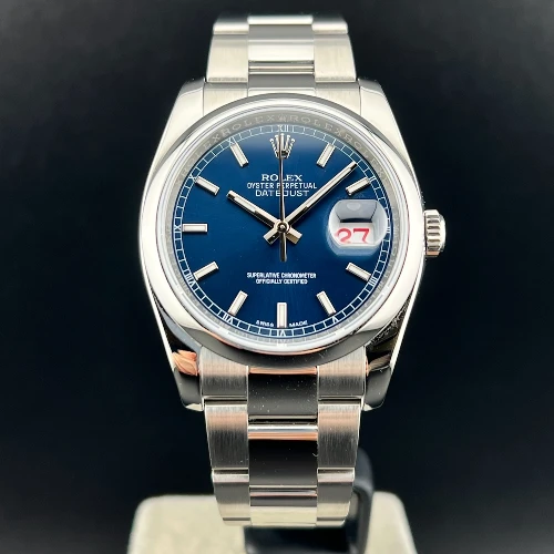 Rolex Datejust 36mm Blu Indici 