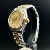 Rolex Lady Datejust 26mm Acciaio & Oro Champagne Brillanti