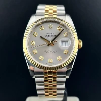 Rolex Datejust 36mm Acciaio/oro Rhodium Brillanti