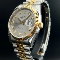 Rolex Datejust 36mm Acciaio/oro Rhodium Brillanti
