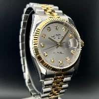 Rolex Datejust 36mm Acciaio/oro Rhodium Brillanti