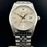 Rolex Datejust 36mm Silver Vetro Plastica Jubilee