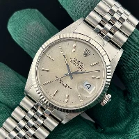 Rolex Datejust 36mm Silver Vetro Plastica Jubilee