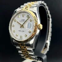 Rolex Datejust 36mm Acciaio/oro Bianco Brillanti