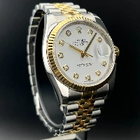 Rolex Datejust 36mm Acciaio/oro Bianco Brillanti