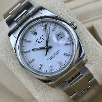 Rolex Oyster Perpetual Date 34mm Bianco