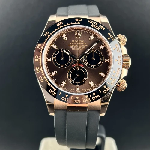 Rolex Daytona Rose Gold Chocolate OysterFlex