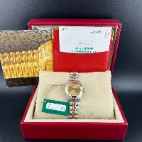 Rolex Oyster Perpetual 26mm Acciaio & Oro Champagne Brillanti 