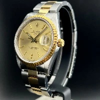 Rolex Oyster Perpetual Date 34mm Acciaio Oro Champagne