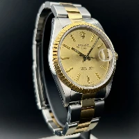 Rolex Oyster Perpetual Date 34mm Acciaio Oro Champagne