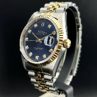Rolex Datejust 36mm Acciaio/oro Blu Brillanti