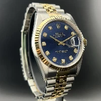 Rolex Datejust 36mm Acciaio/oro Blu Brillanti