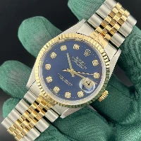 Rolex Datejust 36mm Acciaio/oro Blu Brillanti