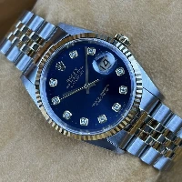 Rolex Datejust 36mm Acciaio/oro Blu Brillanti