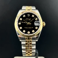 Rolex Datejust 31mm Acciaio & Oro Nero Brillanti