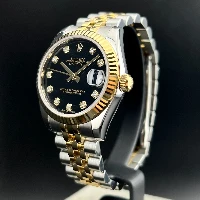 Rolex Datejust 31mm Acciaio & Oro Nero Brillanti