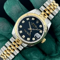Rolex Datejust 31mm Acciaio & Oro Nero Brillanti