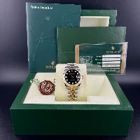 Rolex Datejust 31mm Acciaio & Oro Nero Brillanti