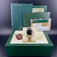 Rolex Datejust 31mm Acciaio & Oro Nero Brillanti