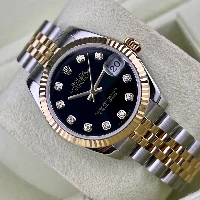 Rolex Datejust 31mm Acciaio & Oro Nero Brillanti