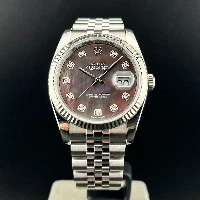 Rolex Datejust 36mm Madreperla Nera Brillanti