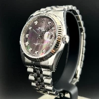 Rolex Datejust 36mm Madreperla Nera Brillanti