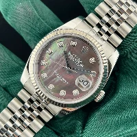 Rolex Datejust 36mm Madreperla Nera Brillanti