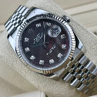 Rolex Datejust 36mm Madreperla Nera Brillanti