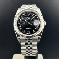 Rolex Datejust 36mm Jubilee Nero Raggi Romani