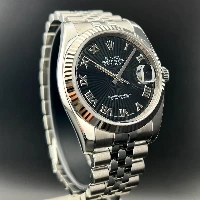 Rolex Datejust 36mm Jubilee Nero Raggi Romani