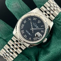 Rolex Datejust 36mm Jubilee Nero Raggi Romani