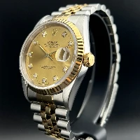 Rolex Datejust 36mm Acciaio/oro Champagne Brillanti