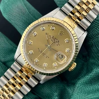 Rolex Datejust 36mm Acciaio/oro Champagne Brillanti