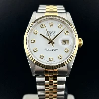 Rolex Datejust 36mm Acciaio/oro Bianco Brillanti